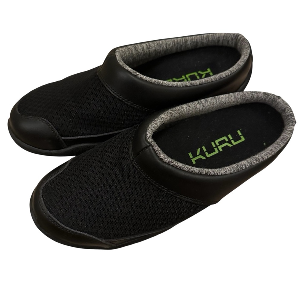 KURU Draft Women’s Slipper Shoes Jet Black Size 8 Comfort Slip On